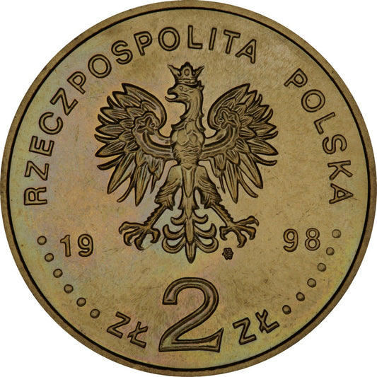 2 zł 1998 - 100-lecie odkrycia radu i polonu