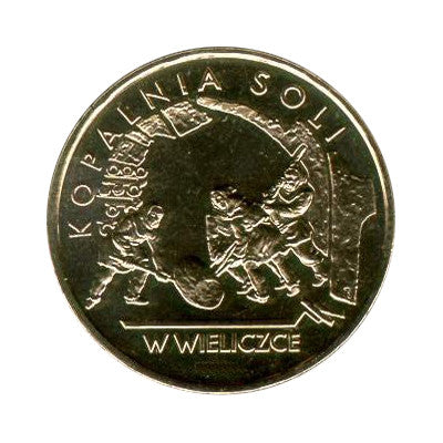 2 zł 2001 - Zabytki kultury materialnej w Polsce: Kopalnia soli w Wieliczce