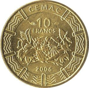 BEAC 10 Franków CFA 2006