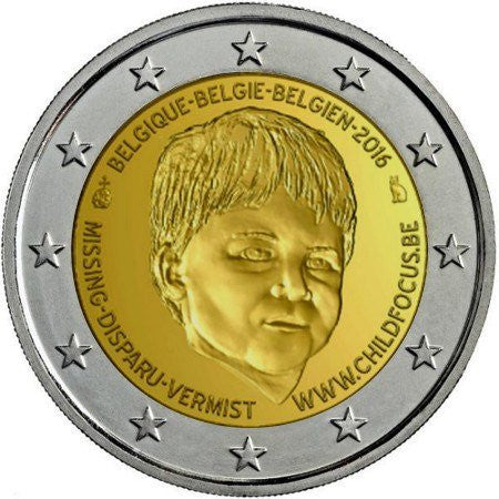 Belgia 2 euro 2016 Belgijska fundacja dla dzieci zaginionych i krzywdzonych
