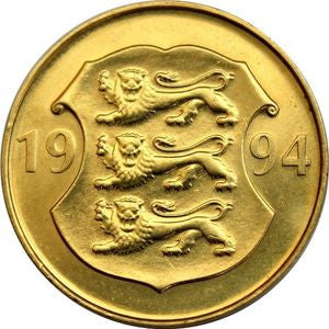 Estonia 5 Koron 1994 75 rocznica Narodowy Bank Estonii