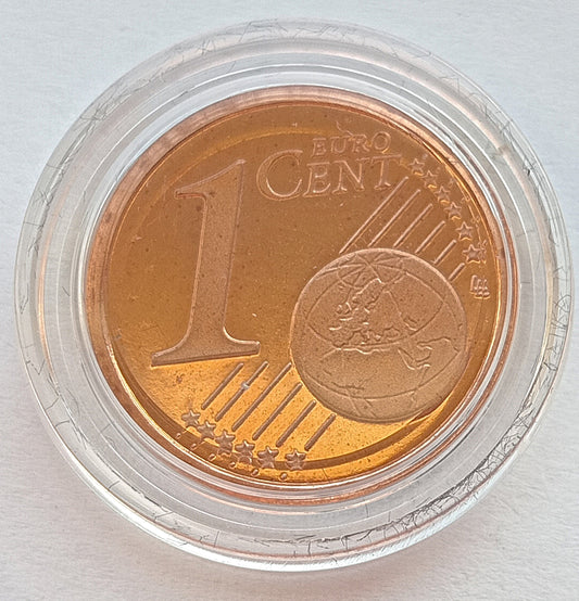 Finlandia 1 Euro Cent 2002 Lew Heraldyczny Herbu Finlandii
