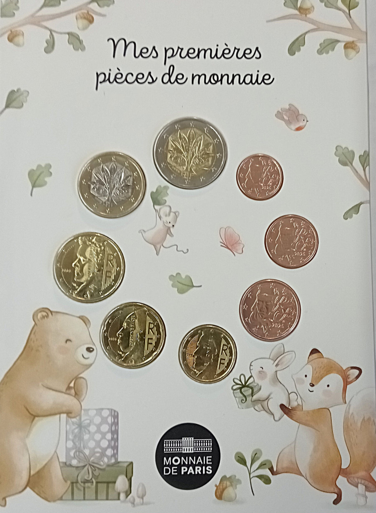 Francja zestaw monet 1 cent do 2 euro 2025