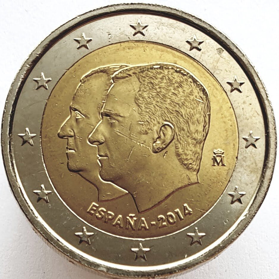 Hiszpania 2 euro 2014 Wstąpienie na hiszpański tron Filipa VI