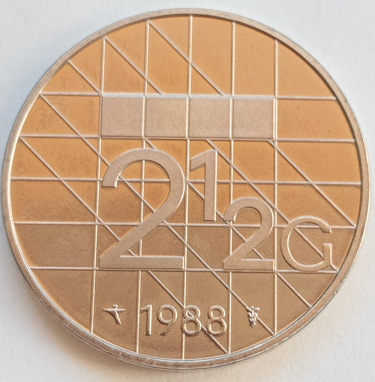 Holandia 2,5 Gulden 1988