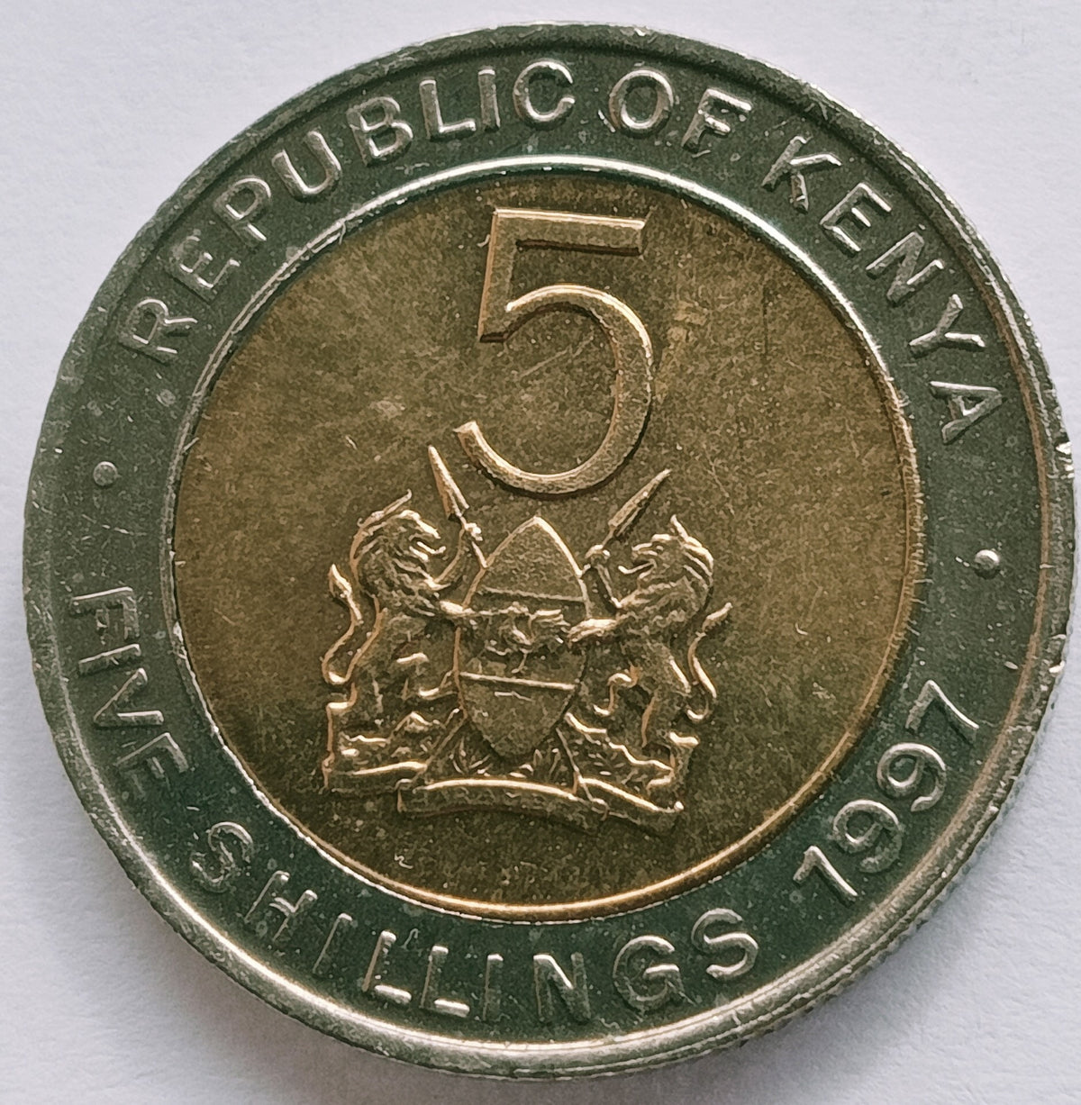 Kenia 5 Szylingów 1997