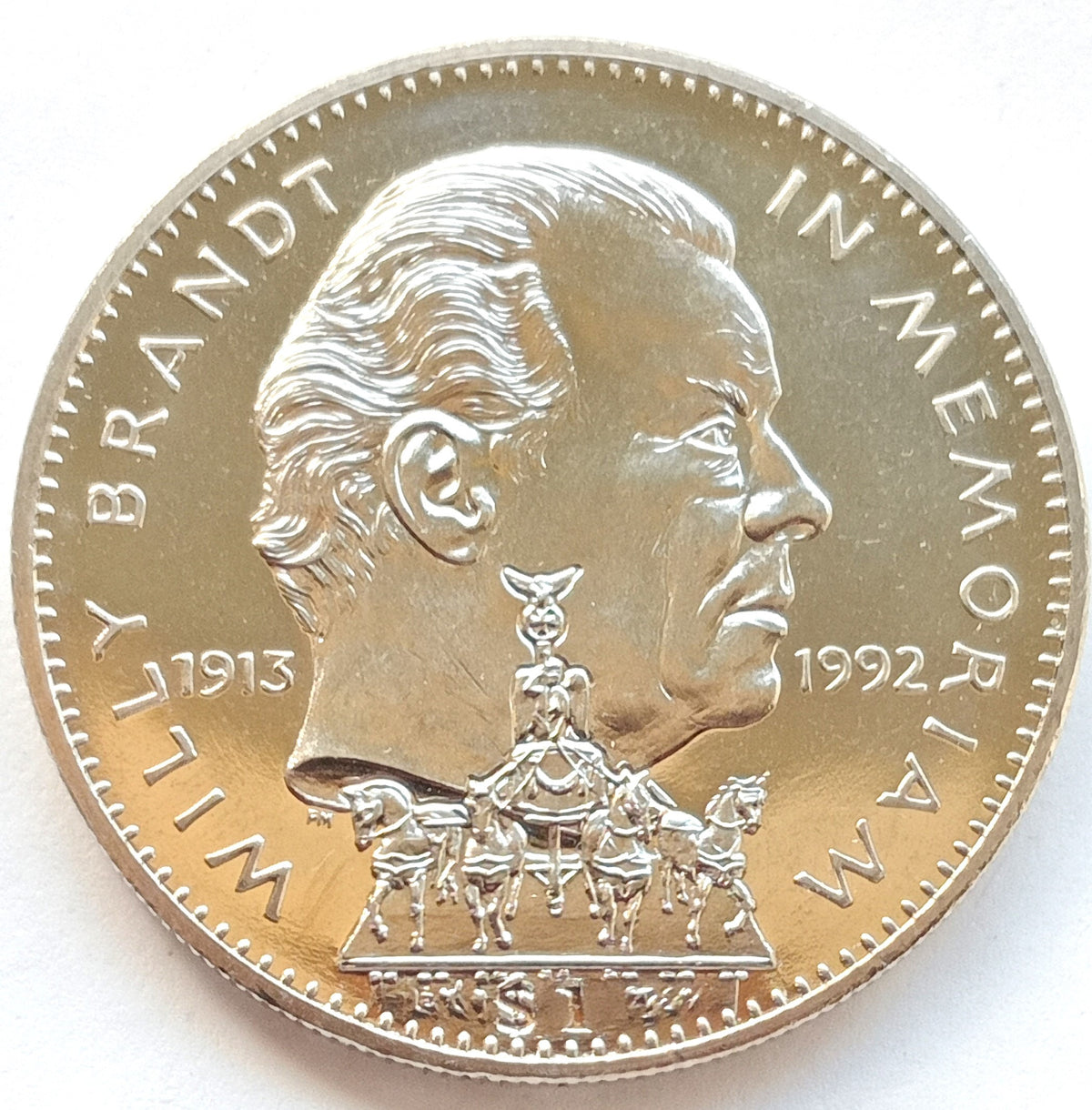 Liberia 1 Dolarów 1993 kanclerz Niemiec Zachodnich Willy Brandt