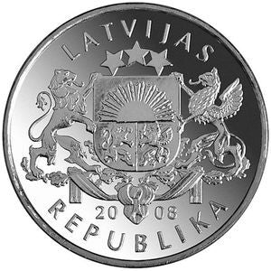 Łotwa 1 Łat 2008 Kominiarz