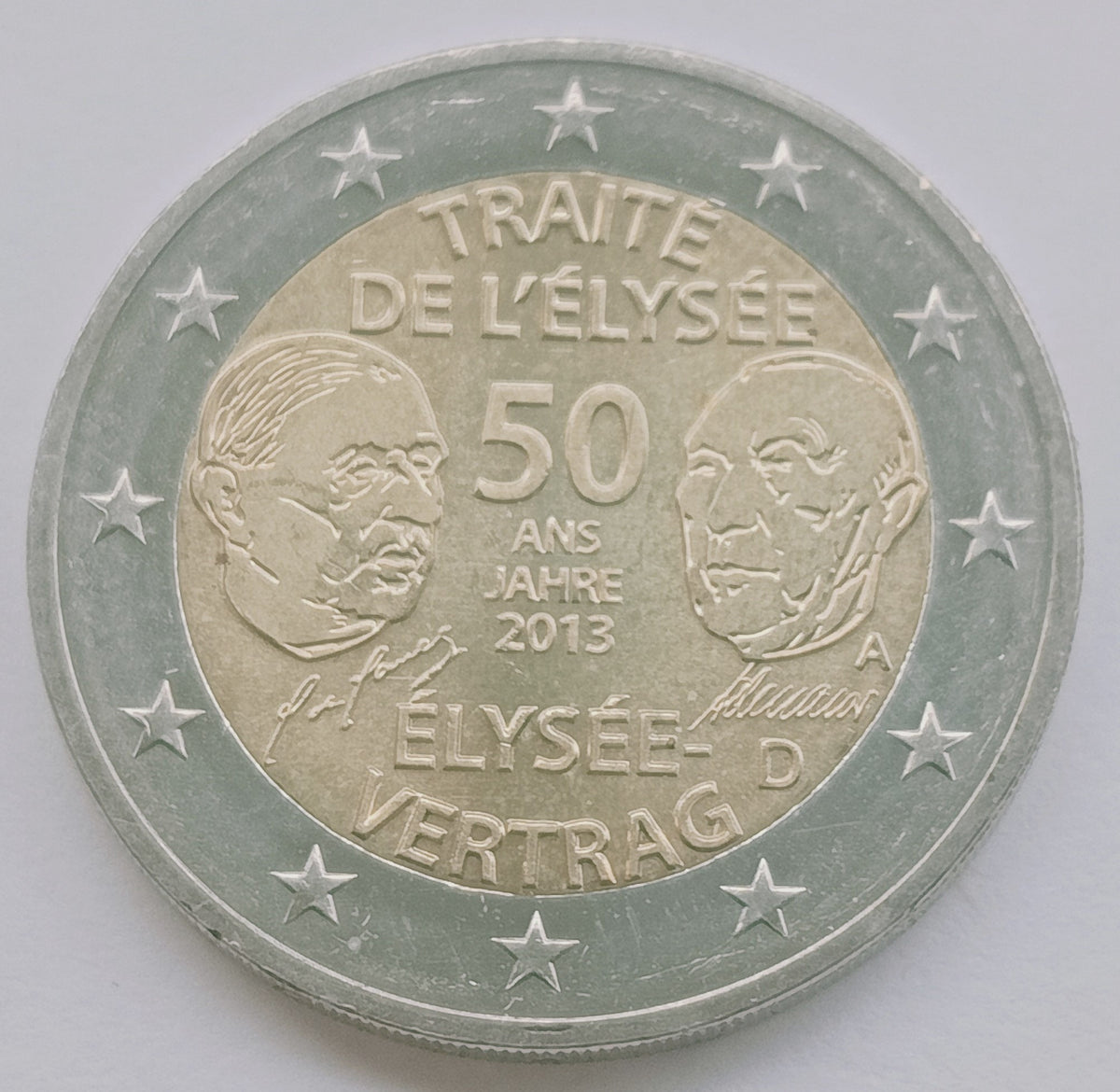 Niemcy 2 euro 2013 50 rocznica Traktatu Elizejskiego (Niemcy)