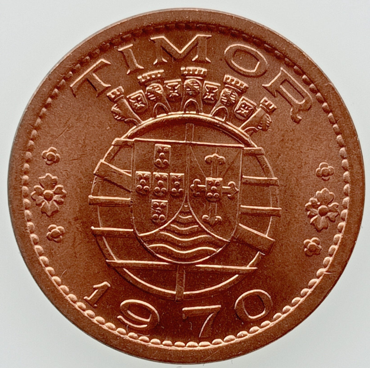 Timor Wschodni 20 Centavo Timoru Portugalskiego 1970