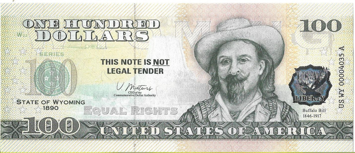 USA 100 Dolarów 2022 Wyoming Commemorative Dollar