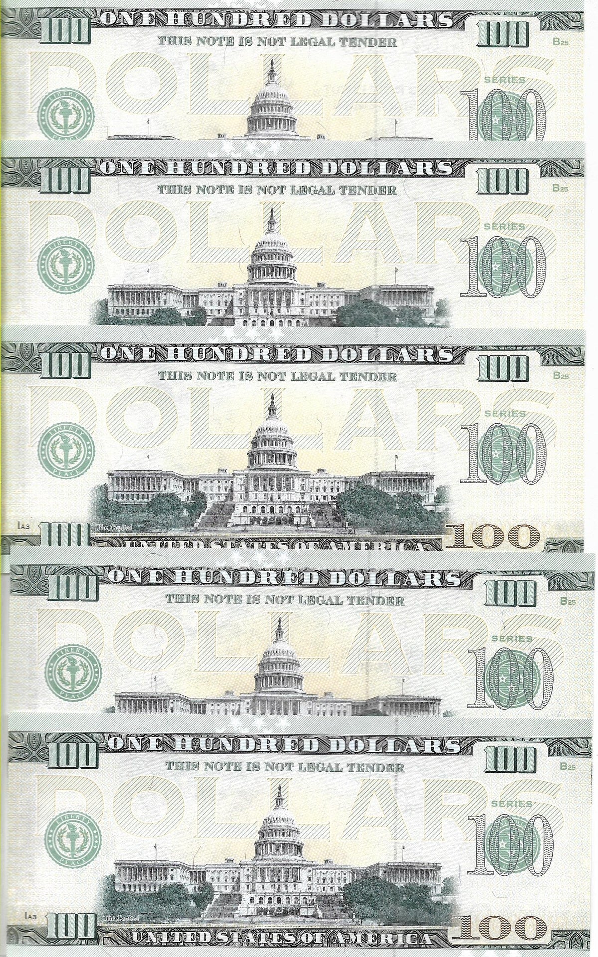 USA 100 Dolarów 2022 Zestaw 50 Sztuk Commemorative Dollar
