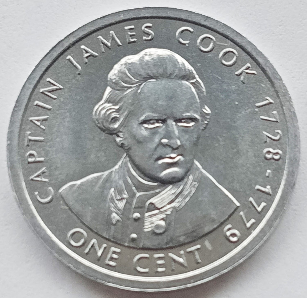 Wyspy Cooka 1 Cent 2003 275 rocznica urodzin Jamesa Cooka