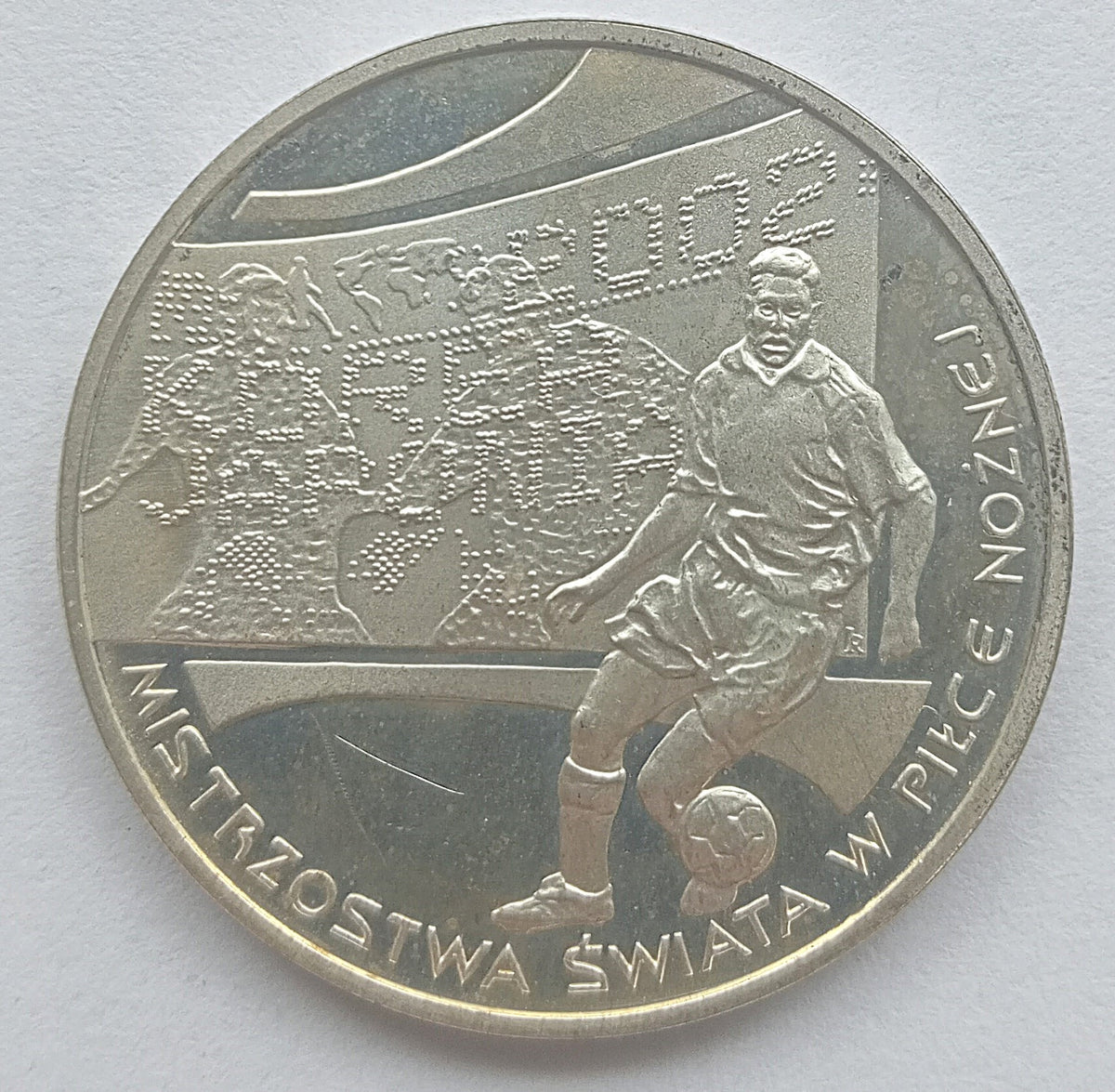 10 Złotych 2002 Mundial Korea/Japonia 2002 /piłkarz/