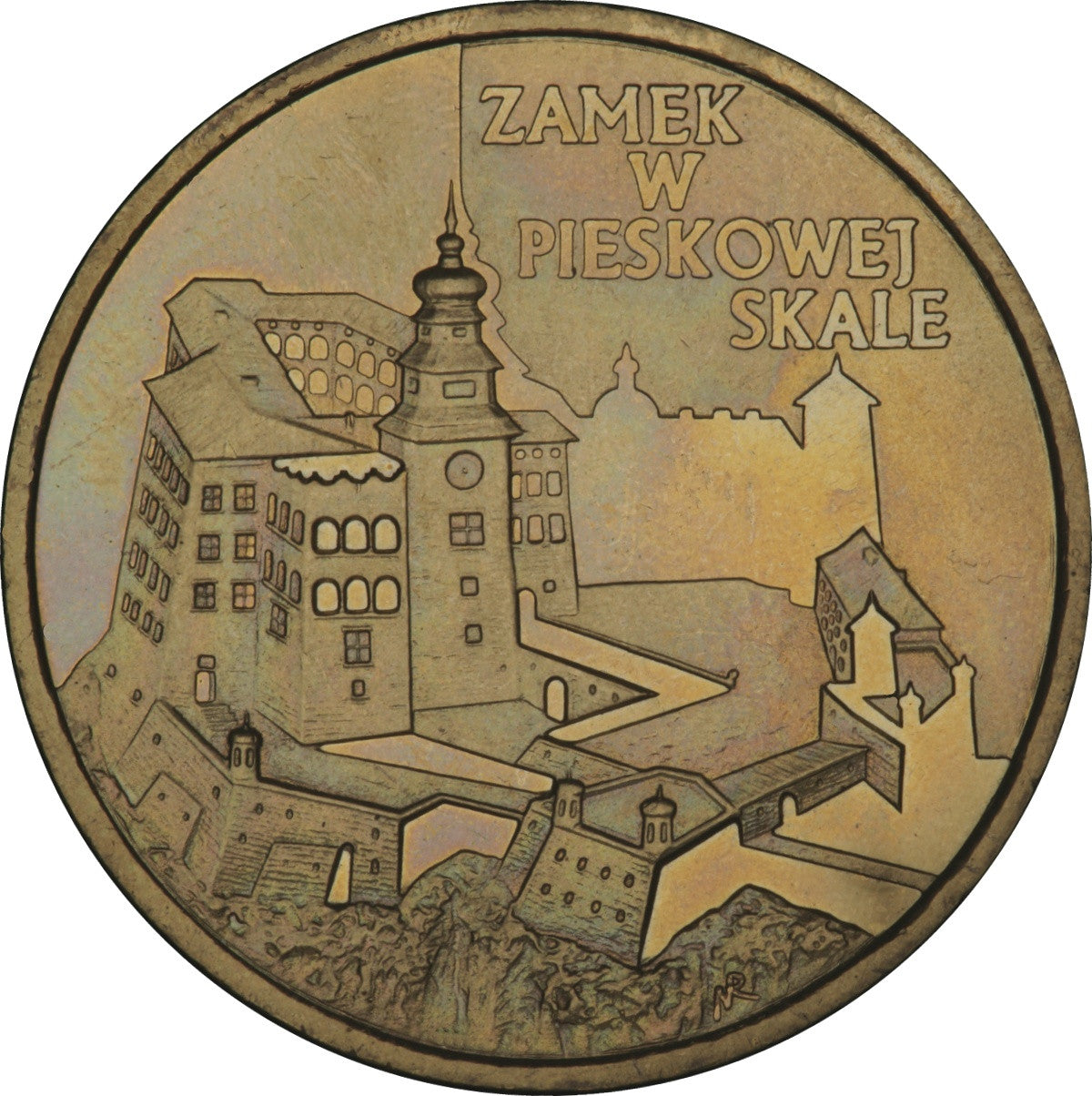 2 zł 1997 - Zamki i pałace w Polsce: Zamek w Pieskowej Skale