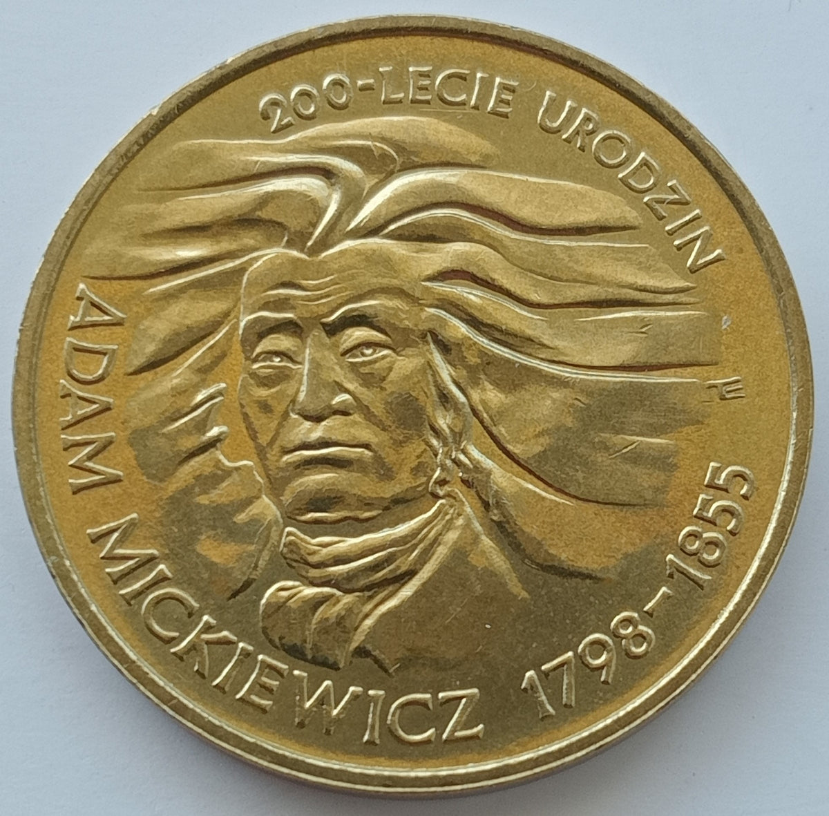 2 zł 1998 - 200-lecie urodzin Adama Mickiewicza