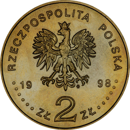 2 zł 1998 - XVIII. Zimowe Igrzyska Olimpijskie w Nagano