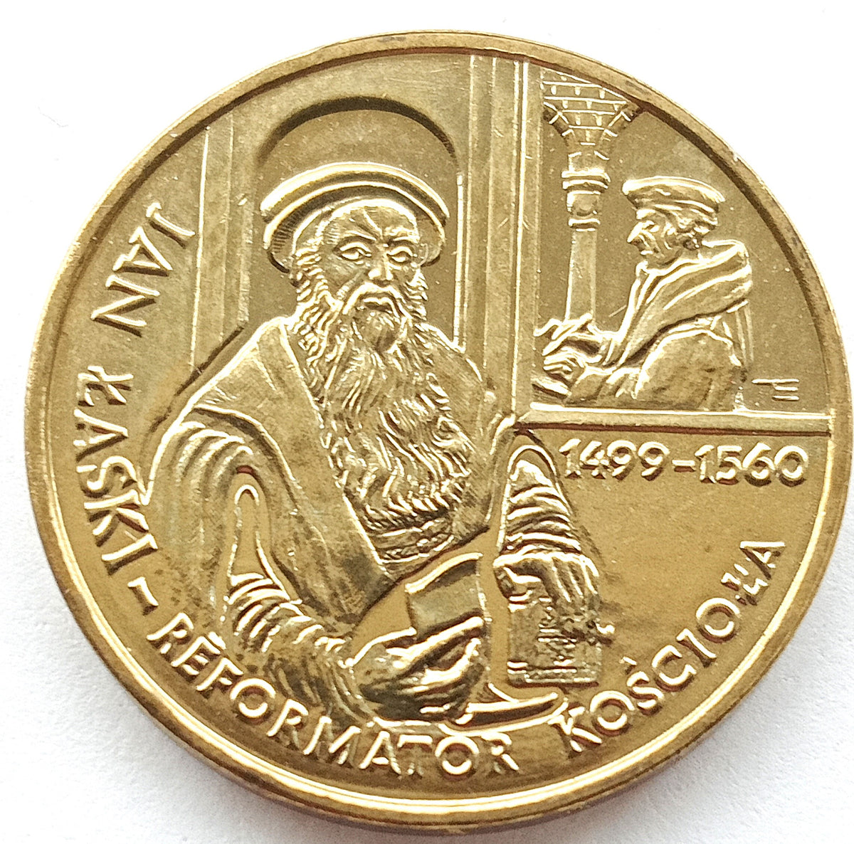 2 zł 1999 - 500. rocznica urodzin Jana Łaskiego