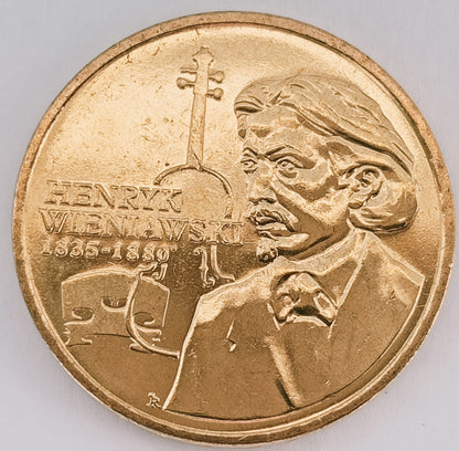 2 zł 2001 - XII Międzynarodowy Konkurs im. Henryka Wieniawskiego
