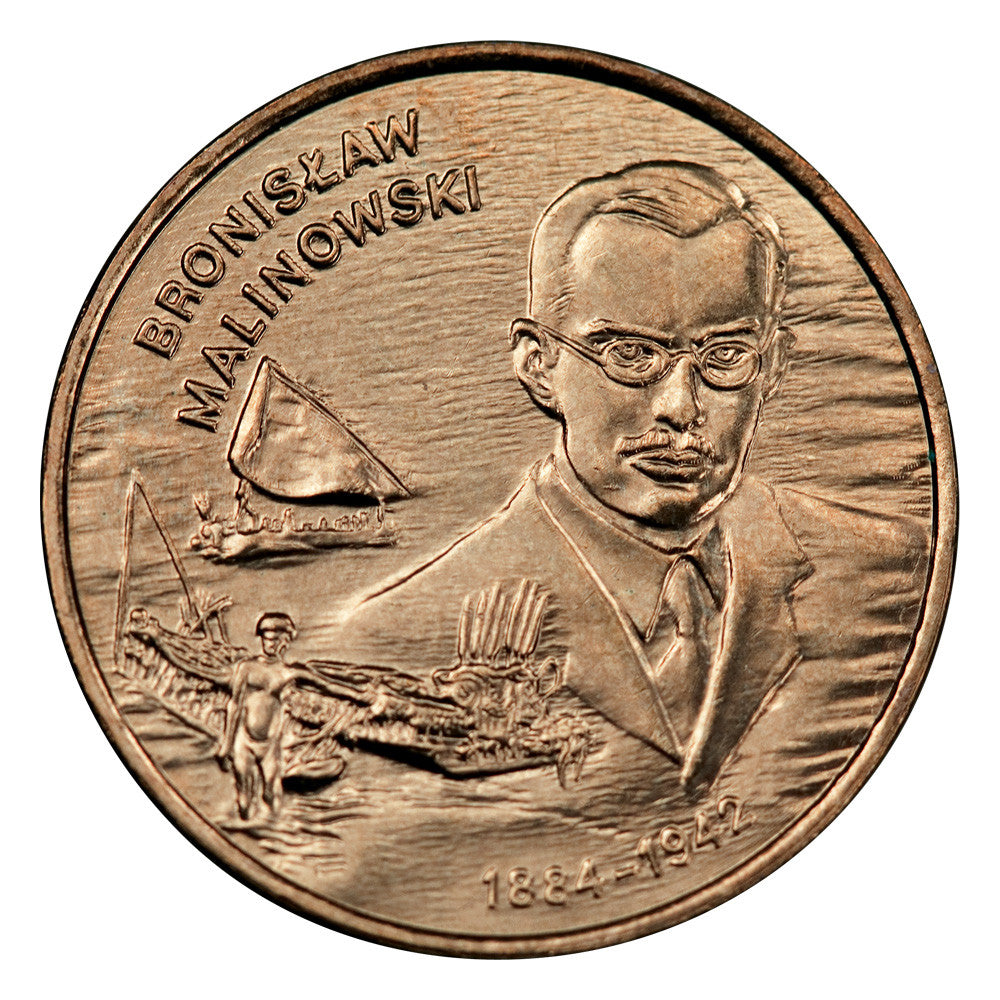 2 zł 2002 - Polscy podróżnicy i badacze: Bronisław Malinowski (1884-1942)