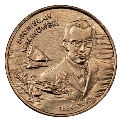 2 zł 2002 - Polscy podróżnicy i badacze: Bronisław Malinowski (1884-1942)