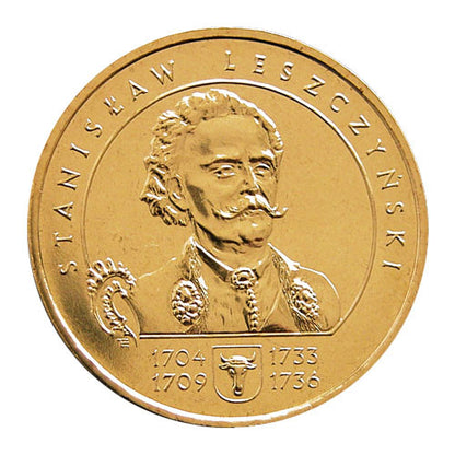 2 zł 2003 - Poczet królów i książąt polskich: Stanisław Leszczyński (1704-1709, 1733-1736)