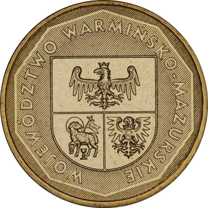 2 zł 2005 - Herby Województw: warmińsko-mazurskie