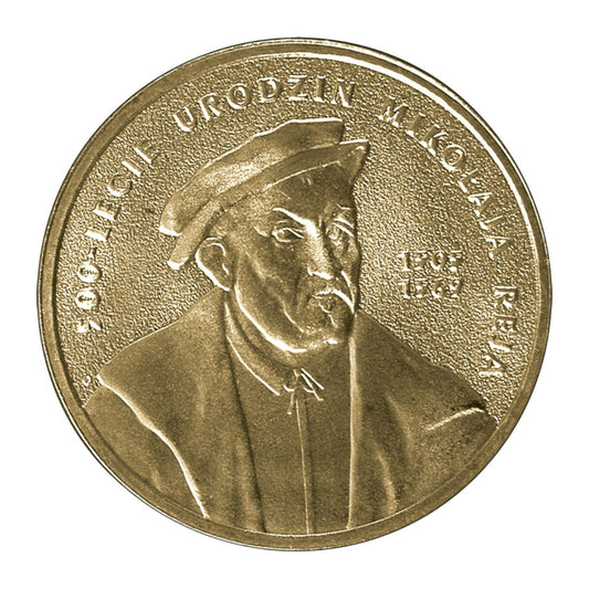 2 zł 2005 - Mikołaj Rej (1505-1569) – 500. rocznica urodzin