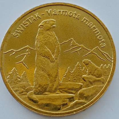 2 zł 2006 - Zwierzęta świata: Świstak (woreczek 50 szt.)