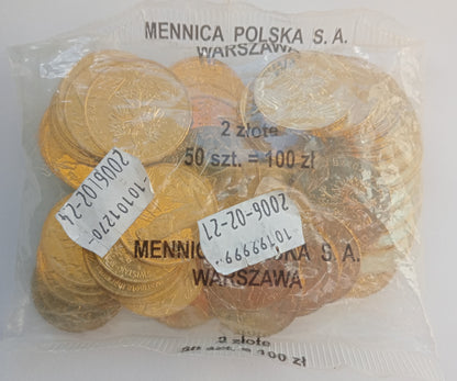 2 zł 2006 - Zwierzęta świata: Świstak (woreczek 50 szt.)