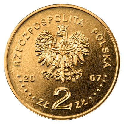 2 zł 2007 - Zabytki kultury materialnej w Polsce: Miasto średniowieczne w Toruniu