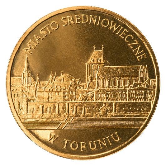 2 zł 2007 - Zabytki kultury materialnej w Polsce: Miasto średniowieczne w Toruniu