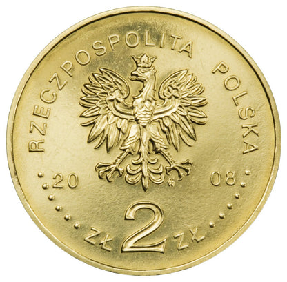 2 zł 2008 - 400. rocznica polskiego osadnictwa w Ameryce Północnej
