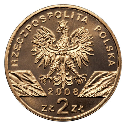 2 zł 2008 - Zwierzęta świata: Sokół wędrowny (woreczek 50 szt.)