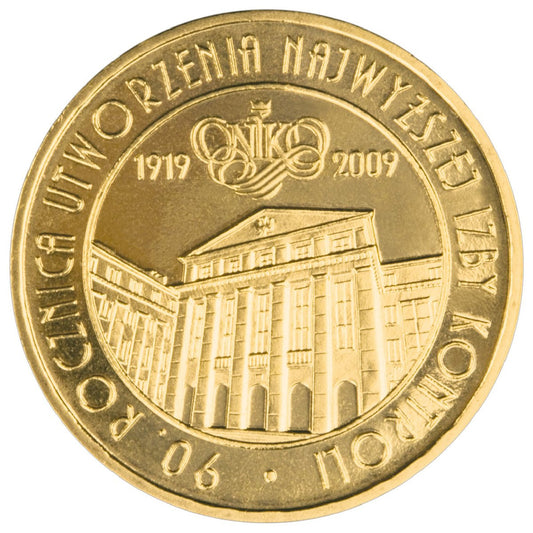 2 zł 2009 - 90. rocznica utworzenia Najwyższej Izby Kontroli