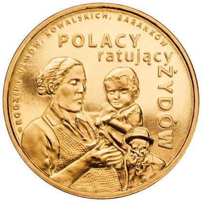 2 zł 2012 - Polacy ratujący Żydów – rodzina Ulmów, Kowalskich, Baranków