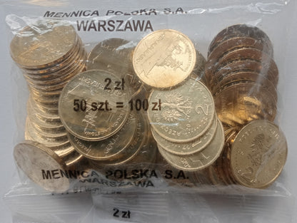 2 zł 2013 - Polskie okręty – Fregata rakietowa „Gen. K. Pułaski”  (woreczek 50 szt.)
