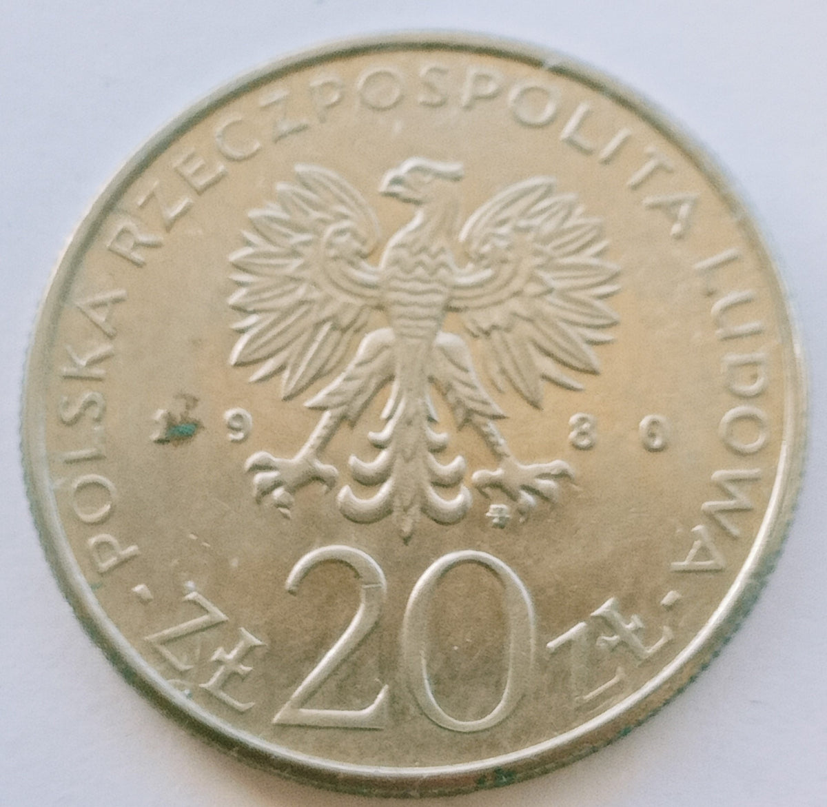 20 Złotych 1980 50 lat Daru Pomorza