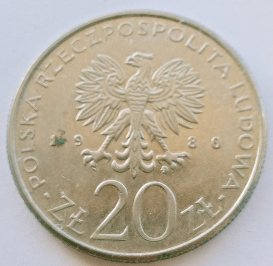 20 Złotych 1980 50 lat Daru Pomorza