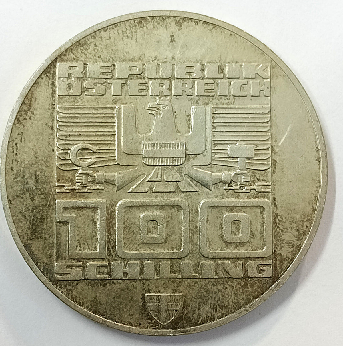 Austria 100 Szylingów 1975  XII Zimowe Igrzyska Olimpijskie