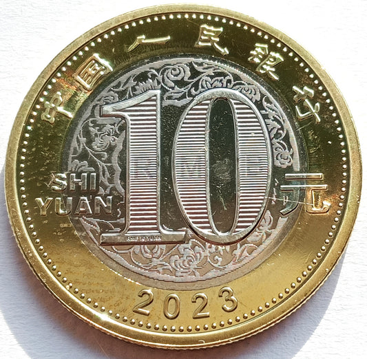 Chiny 10 Yuan 2023 Rok Królika