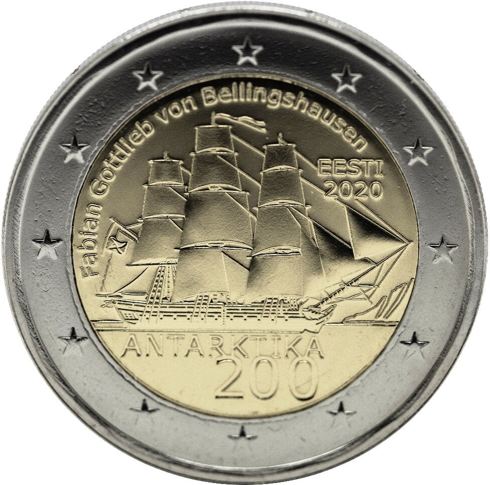 Estonia 2 euro 2020 200-lecie pierwszej wyprawy antarktycznej