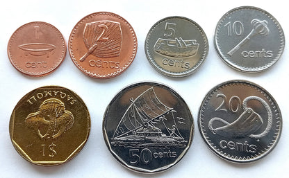 Fidżi zestaw monet - centy i dolar
