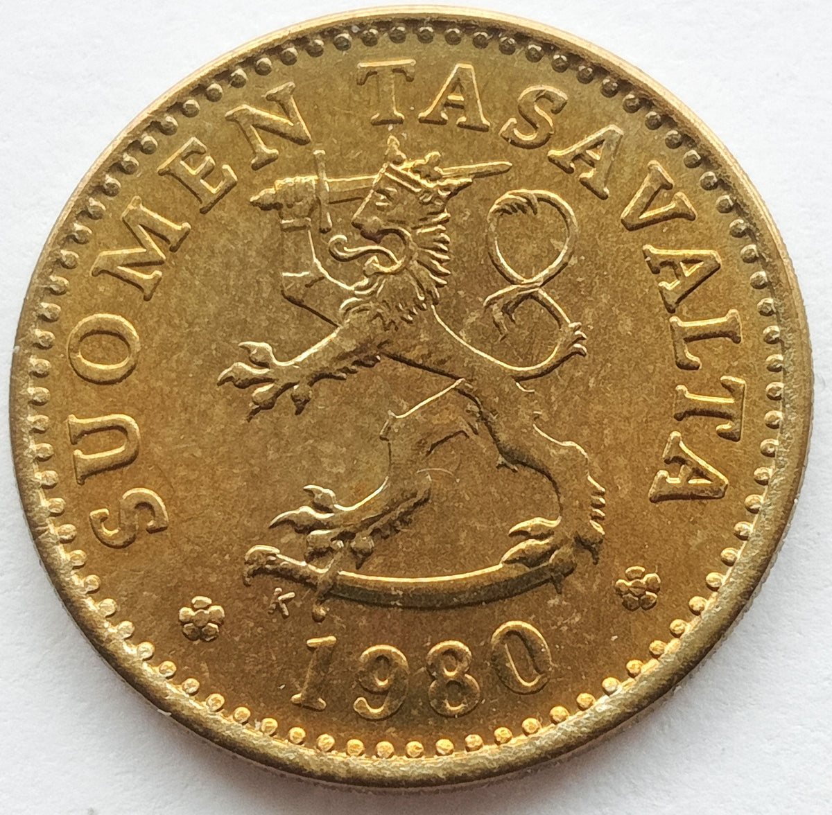 Finlandia 10 Penni 1980