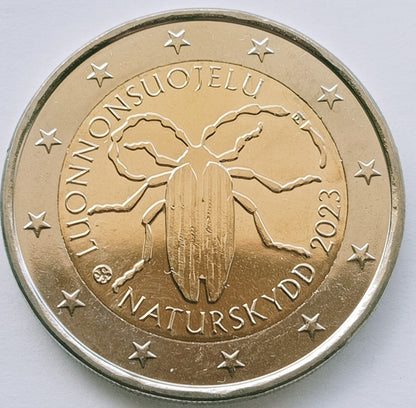 Finlandia 2 euro 2023 Rocznica pierwszej fińskiej ustawy o ochronie przyrody