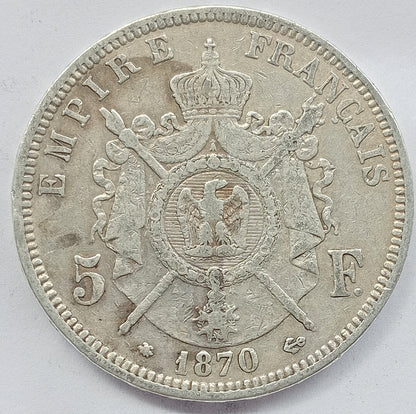 Francja 5 Frank 1870