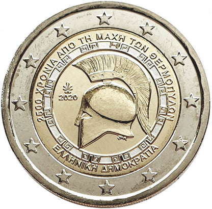 Grecja 2 euro 2020 2500 rocznica bitwy pod Termopilami