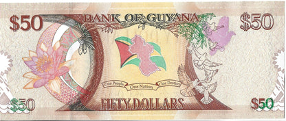 Gujana 50 Dolarów 2016 - UNC