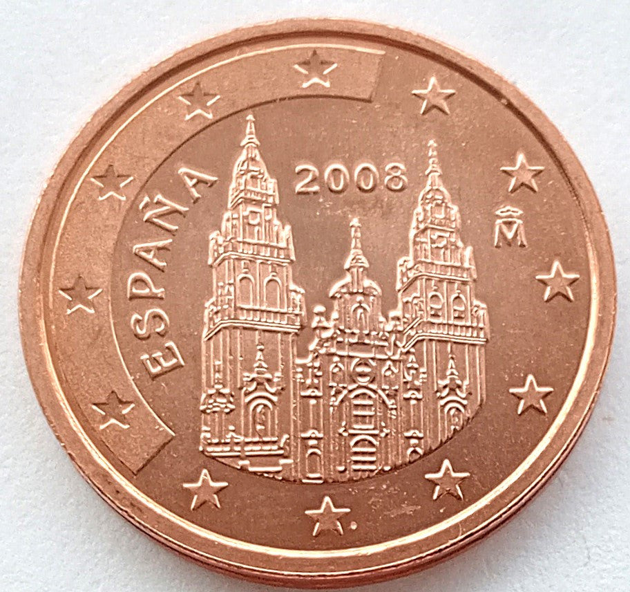 Hiszpania 1 Euro Cent 2008