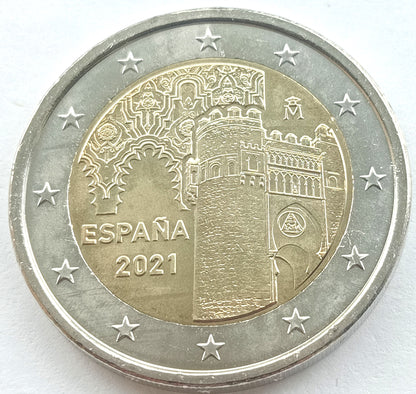 Hiszpania 2 euro 2021 Historyczne miasto Toledo